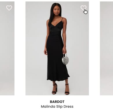 Bardot Malinda Slip Dress in Black