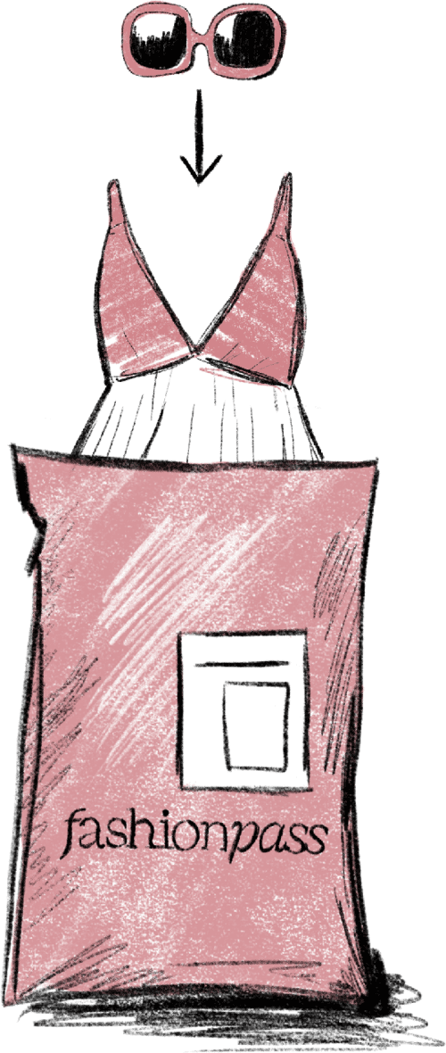 Returning your clothing rental items separately box icon