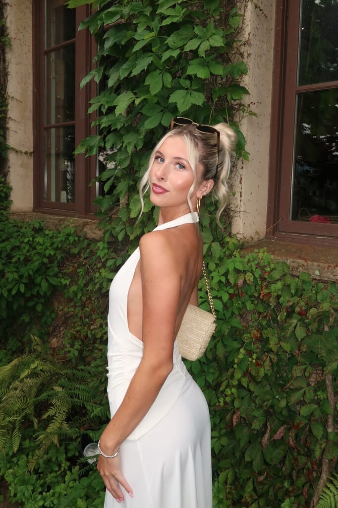 BEC + BRIDGE | Blanche Halter Maxi Dress in Ivory| FashionPass