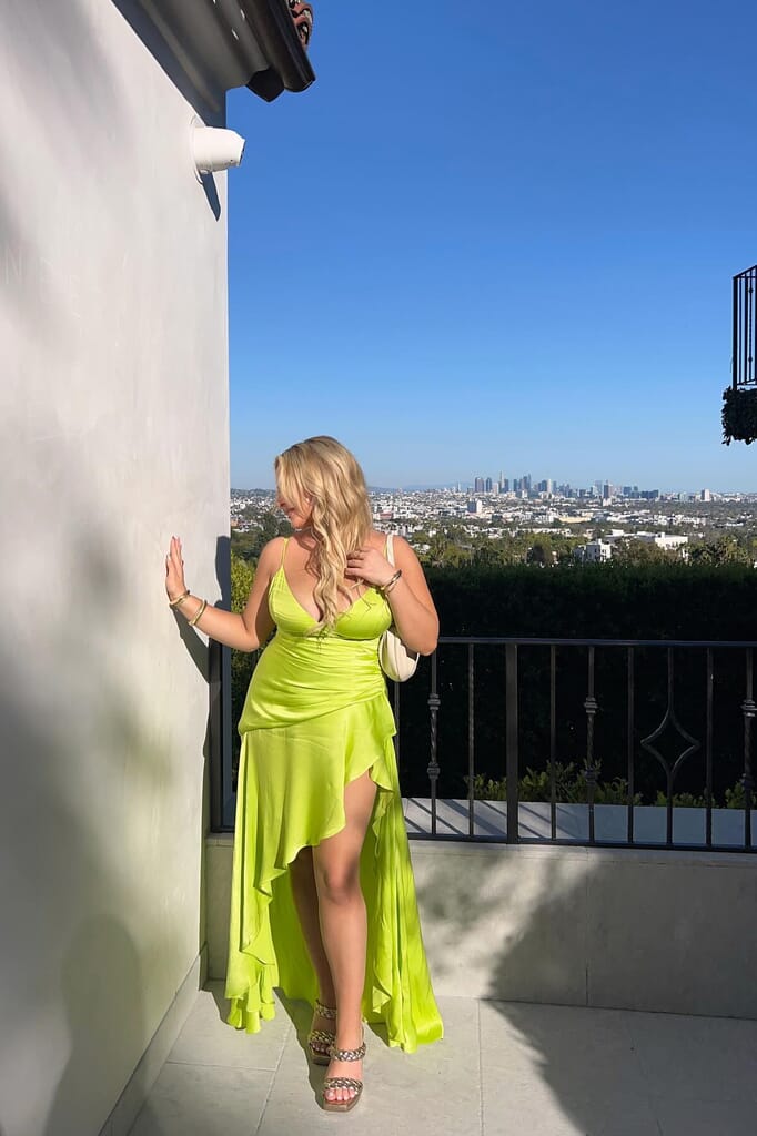 Bardot | Sorella Midi Dress in Lime| FashionPass