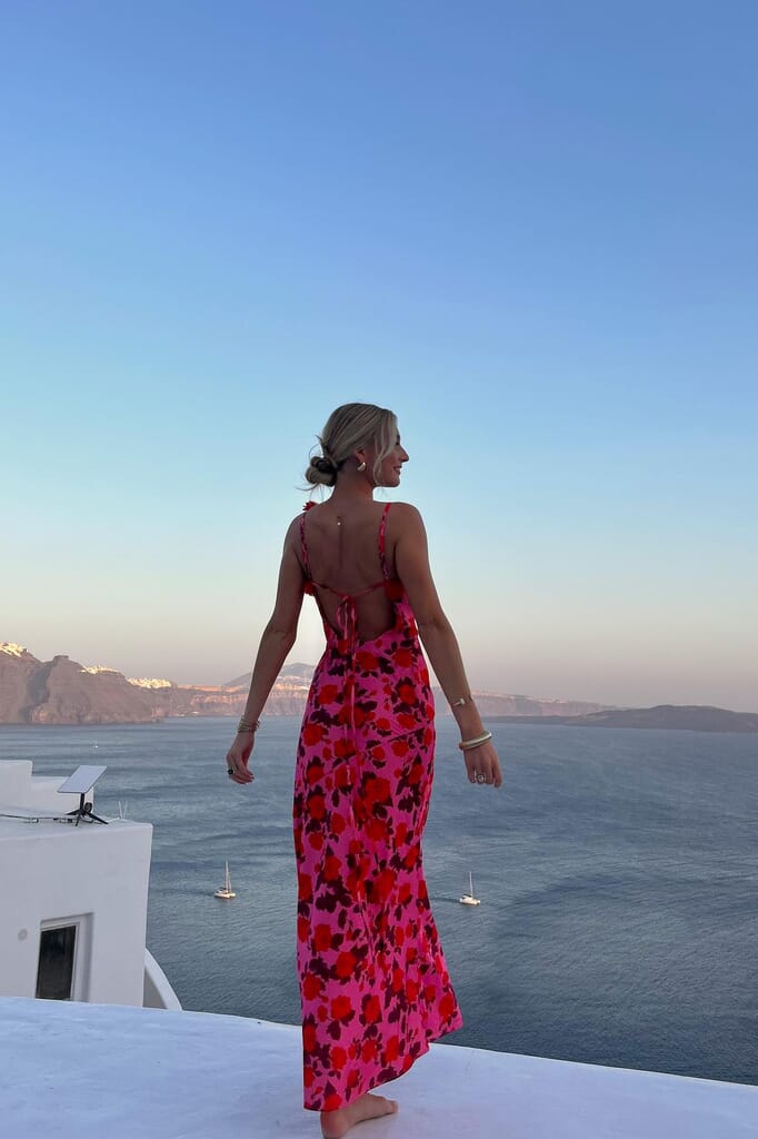 For Love & Lemons | Huda Maxi Dress in Pink| FashionPass