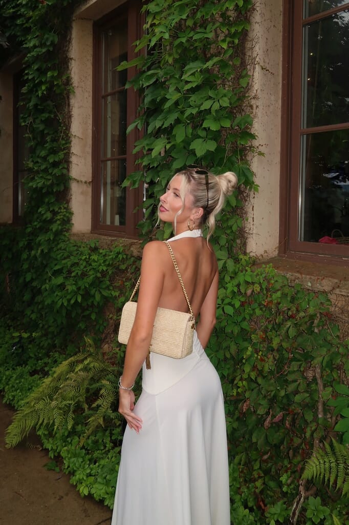 BEC + BRIDGE | Blanche Halter Maxi Dress in Ivory| FashionPass