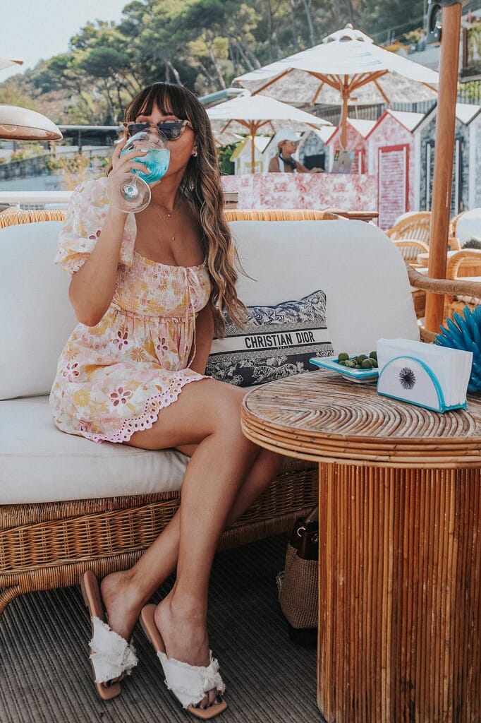 For Love & Lemons | Claire Mini Dress in Pink| FashionPass