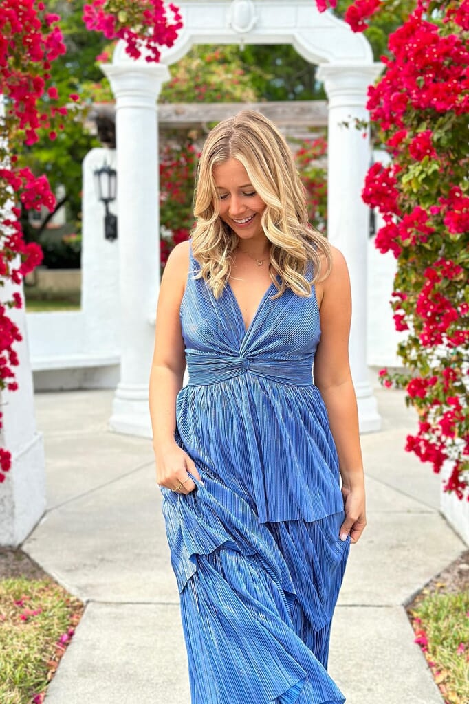 SABINA MUSAYEV | Delphina Dress in Blue| FashionPass SABINA MUSAYEV | Delphina Dress in Blue| FashionPass