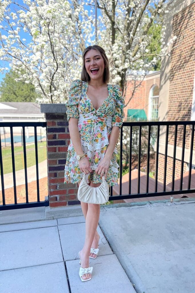 for love & lemons rosalyn mini dress in marigold green For Love & Lemons Rosalyn Maxi Green main image 0