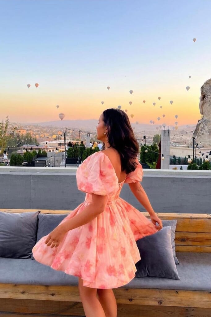 Bardot | Kiah Corset Mini Dress in Orange Floral| FashionPass