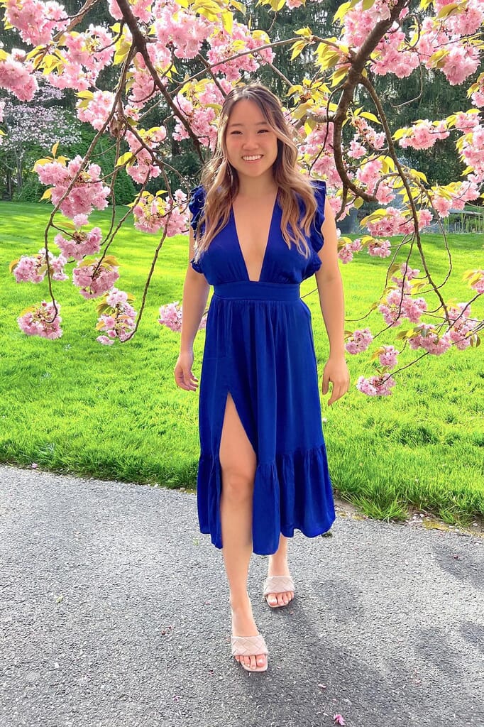off shoulder royal blue dress ENOLA Off the Shoulder Tulle Romantic Ballgown Formal Dress Lavender / 6 USA