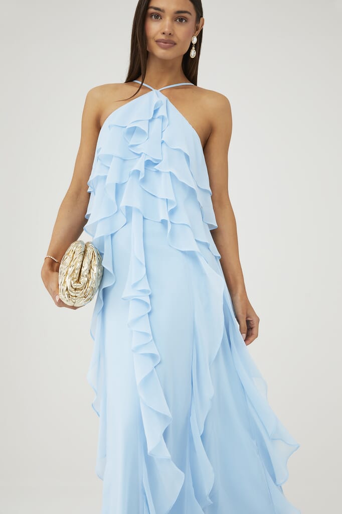 mother of bride knee length dresses As Picture Inseam Inches:29 American Girl Blue Dress MIGRATED_DELTA Gorgeous beaded floral design
