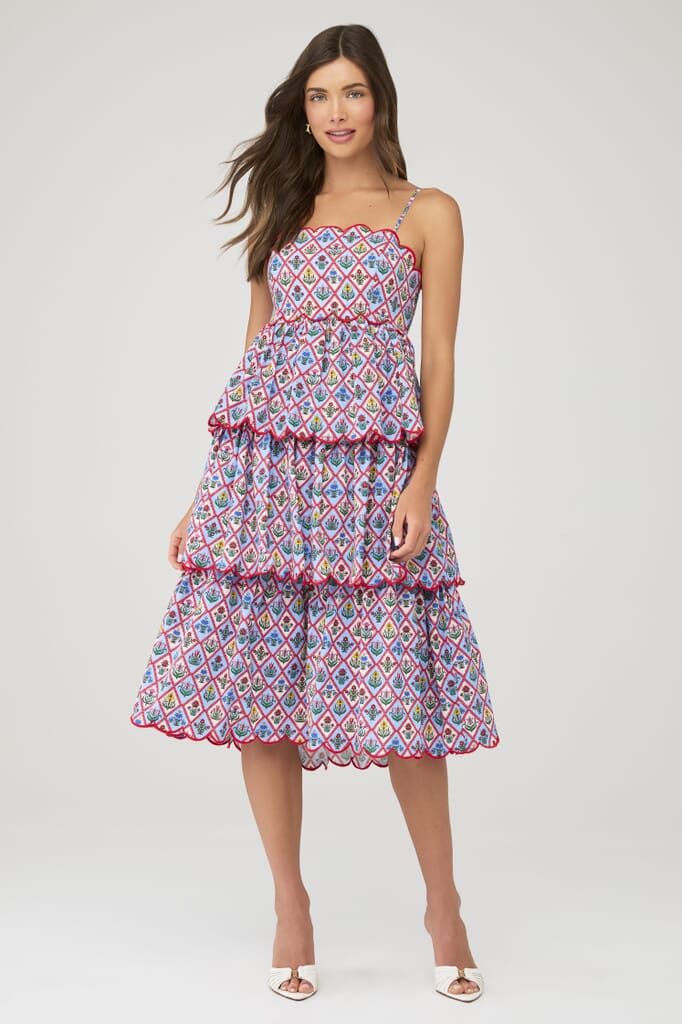 english factory dresses Women's garden party English Factory - Floral Scallop