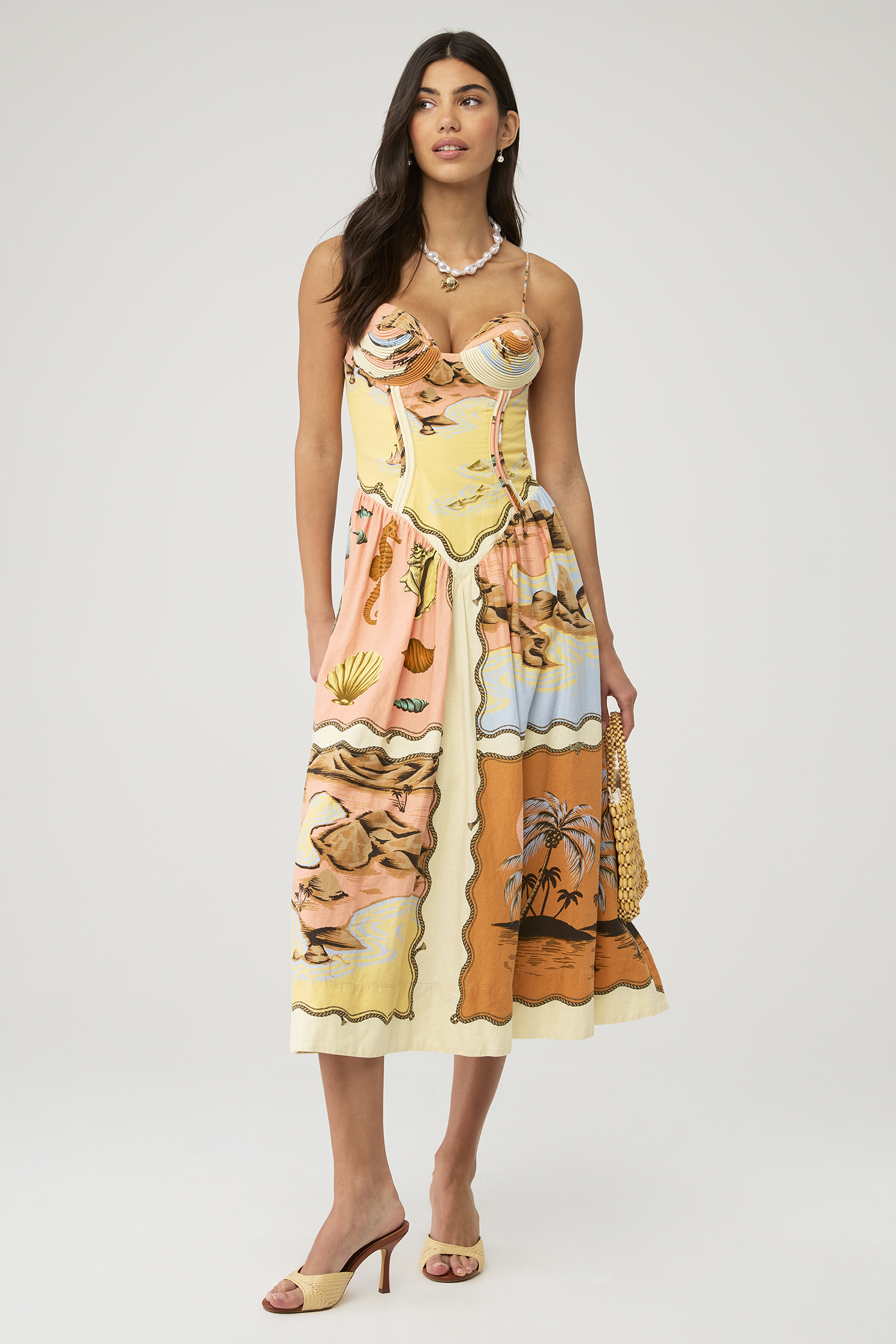 FARM RIO | X Fashionpass Rio Souvenir Mixed Scarf Multicolor