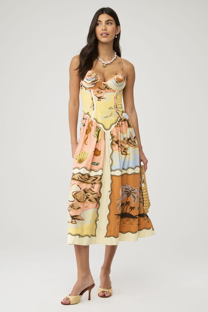 farm rio fall mix multicolor maxi dress FARM Rio Fall Mix Multicolor Maxi Dress