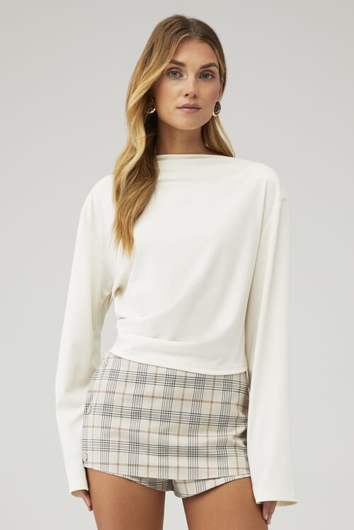 LIONESS | Tidal Long Sleeve in Ivory| FashionPass