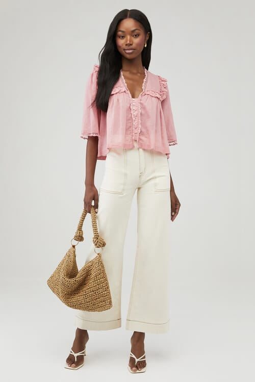 Free People | Luna Top in Mauve Glow| FashionPass