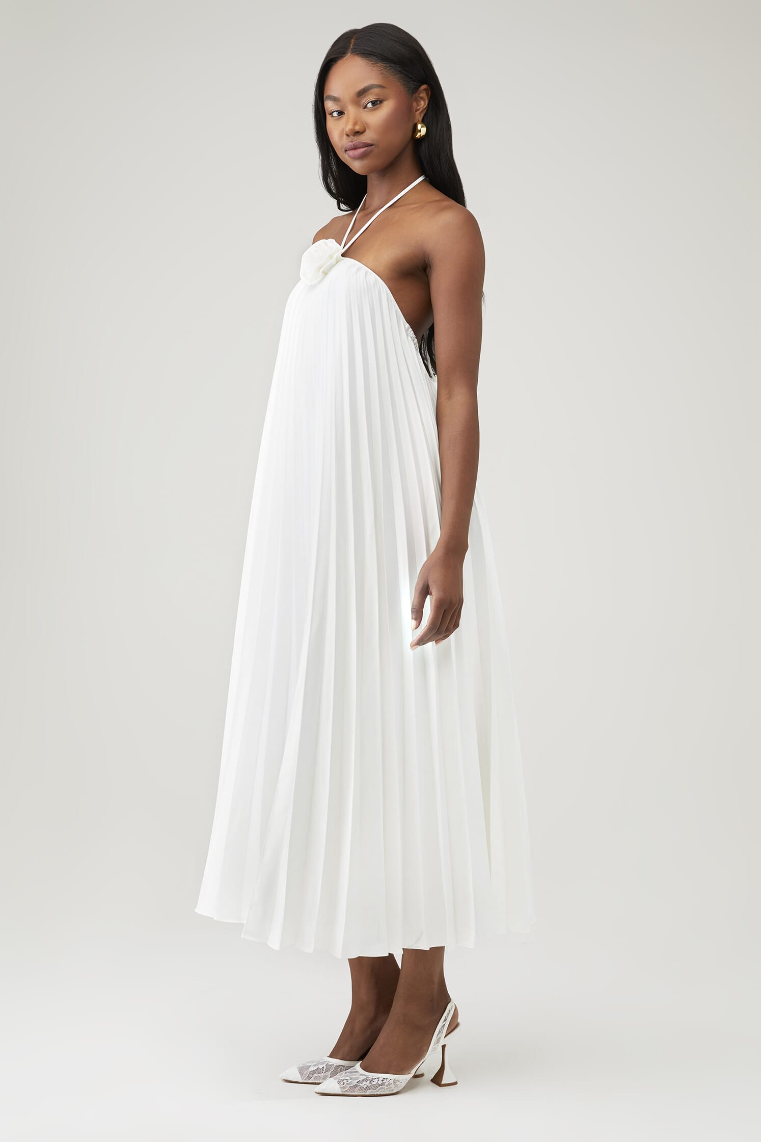 sweater dress white Mioliknya Women Ribbed Long Sleeve Crewneck Knit Slim Fit Bodycon Maxi Dress (A-White, S) at Amazon Women's Clothing store the dress is stylishly Emerson Puff Sleeve White Size:1 - (US2-4) earthy tones