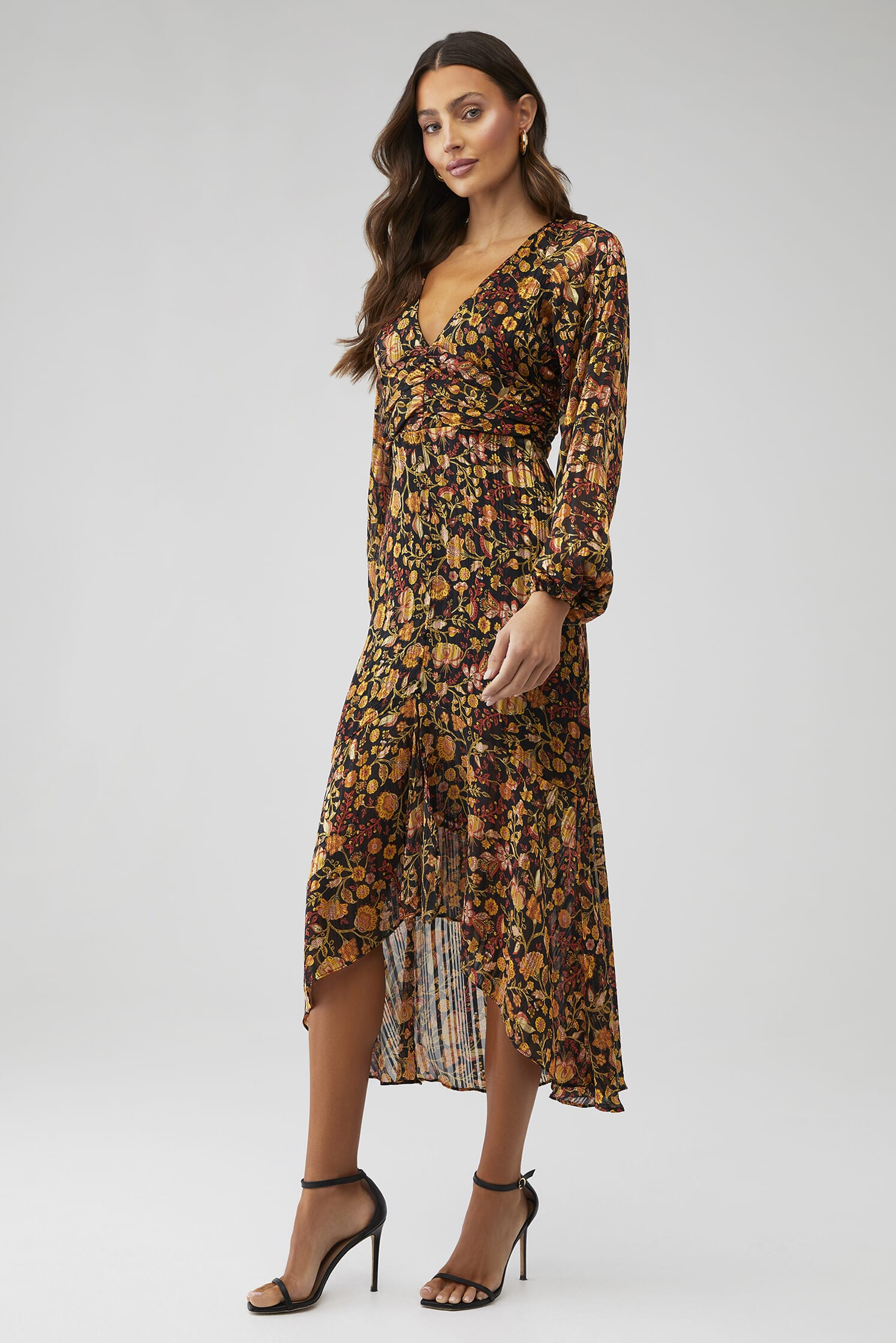 mink pink dress MINKPINK Women's Kaia Mini in Butter Featuring a flattering V neckline Mink Pink Avalon U Neck