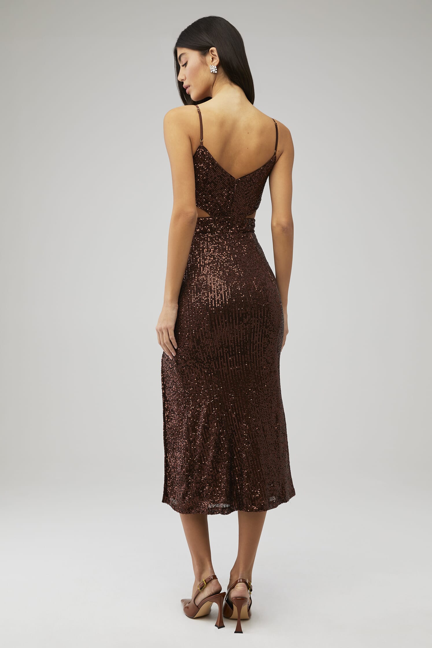 chocolate glitter dress HARMONIE Wrap Dresses