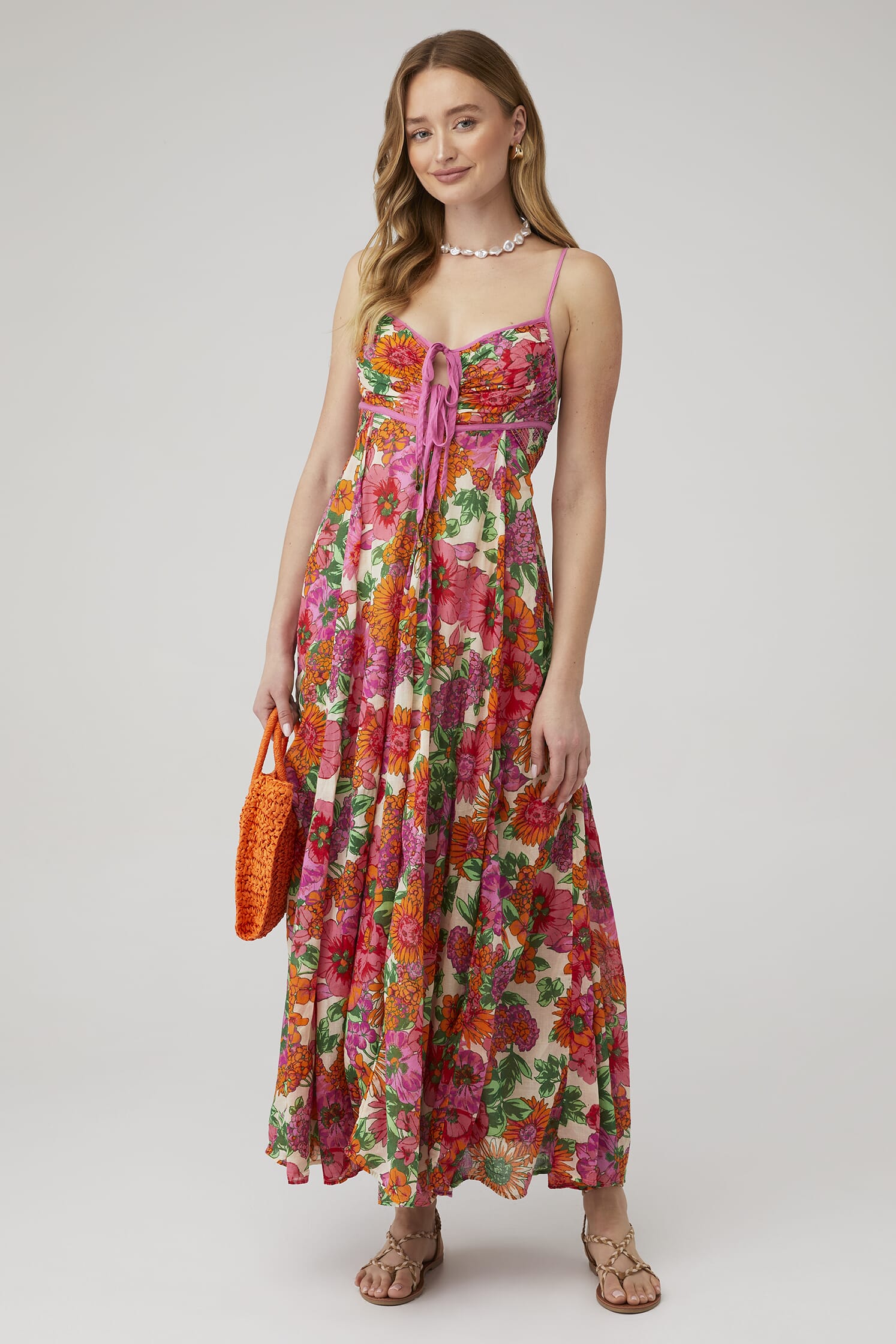 free people garden party maxi dress New Intimately Free People Garden Party Maxi Dress Small Black Floral  Smocked