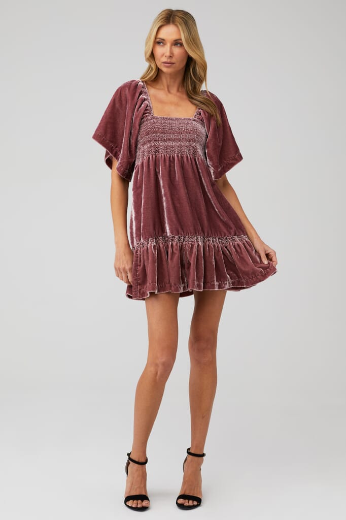 mini dresses free people Can't Help It Dress The Dressing Room breathable cotton with a touch of stretch Struttin' Bubble Mini Dress |