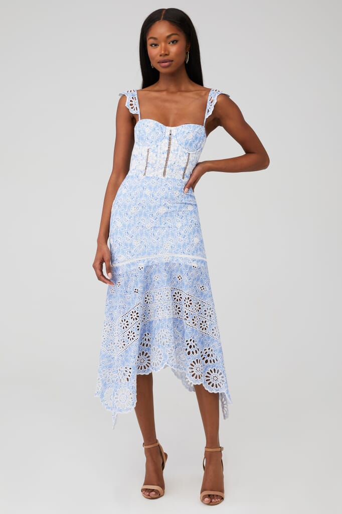 karina grimaldi blue and white dress Fool In Love All season: SUMMER LENGTH:REGULAR 100% cotton