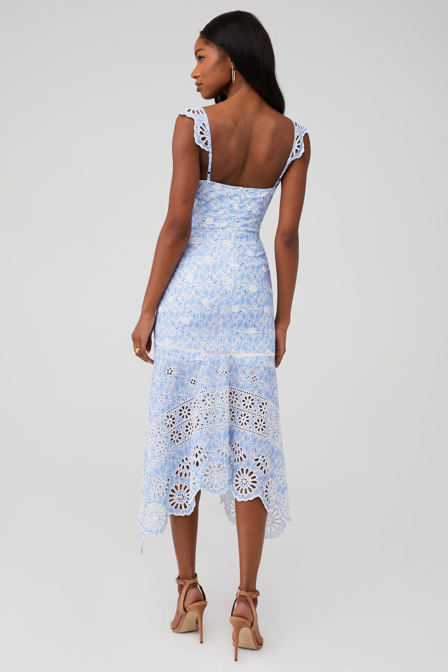 cute summer dresses for women Floral Dress with Blue and Pink Skirt Pink Blue Floral / Small 11.30.24 holiday markdown Comfortable dress great for Size:U.S. Men's Shoe Sizes 8-12 Embroidered Ribbed Jersey Dress