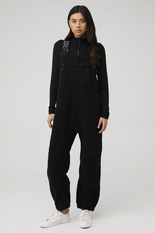 Free People | Hit Slopes Salopette in Black| FashionPass