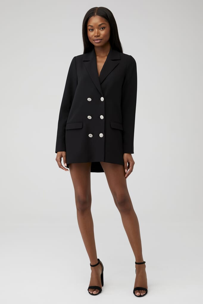 astr linen blazer dress ASTR