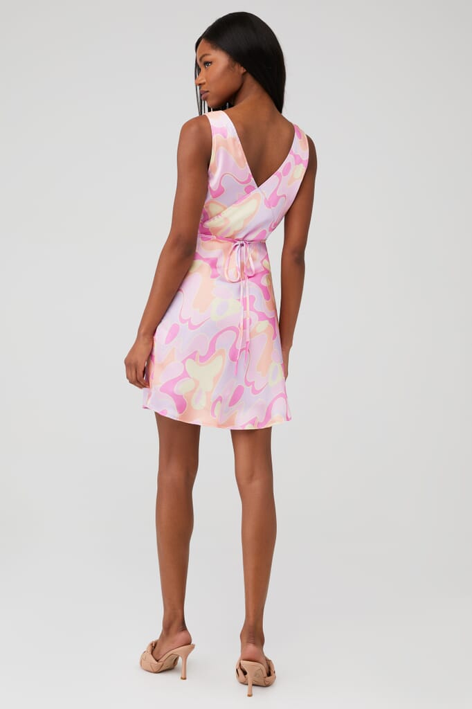 peppermayo pink flower dress Holly Maxi Thick neck tie strap flower child @peppermayo .. spring
