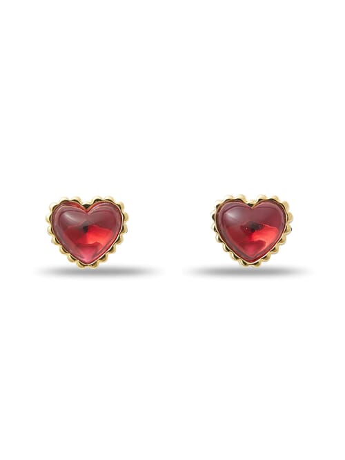 LELE SADOUGHI | Candy Heart Stud Earrings in Dahlia| FashionPass
