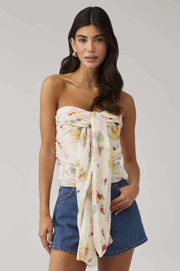 Abby Floral Sweater Top