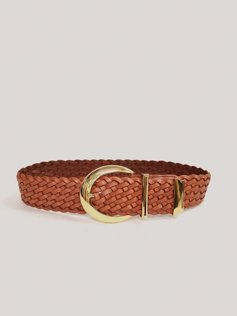 B-Low the Belt | Acacia Belt in Brandy Gold| FashionPass