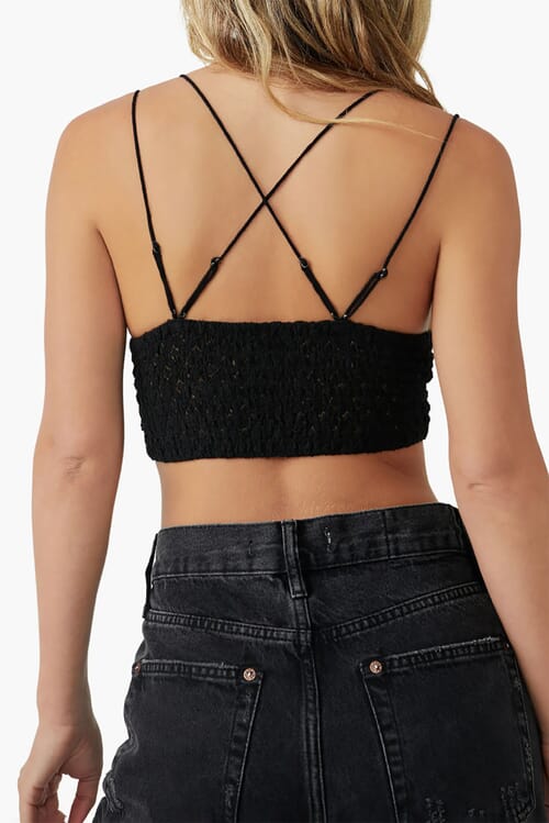 Free People | Adella Bralette in Black| FashionPass