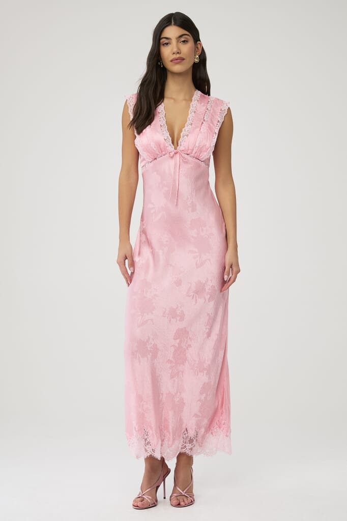 bridesmaid dress rental online Luxury High-Neck Floral Appliqué Wedding Dress with Long Sleeves Plus Size Size 24W main image 1