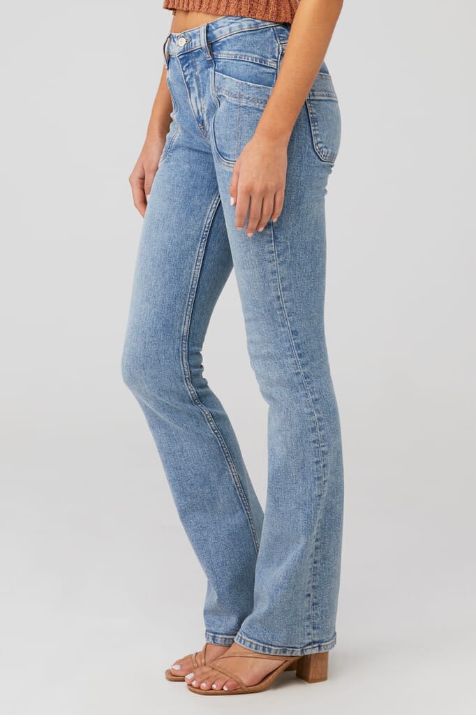 Free People | Aiden Low Rise Slim Bootcut Jean in Too Cool| FashionPass