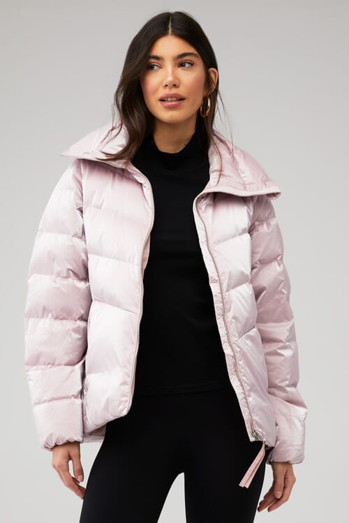 Varley | Alena Lightweight Down Jacket in Ash Rose Shimmer