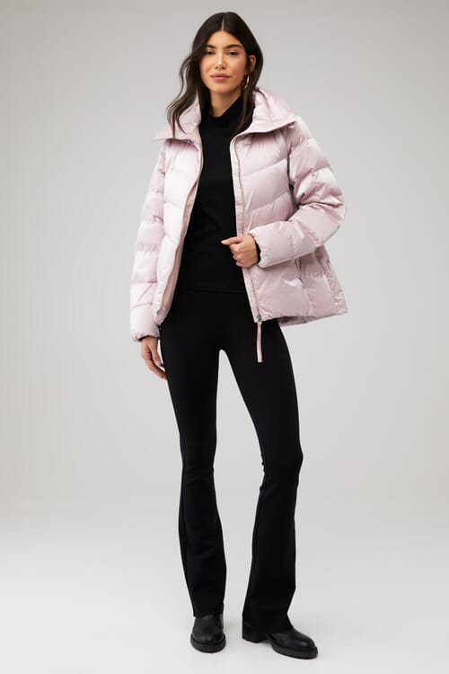 Varley | Alena Lightweight Down Jacket in Ash Rose Shimmer