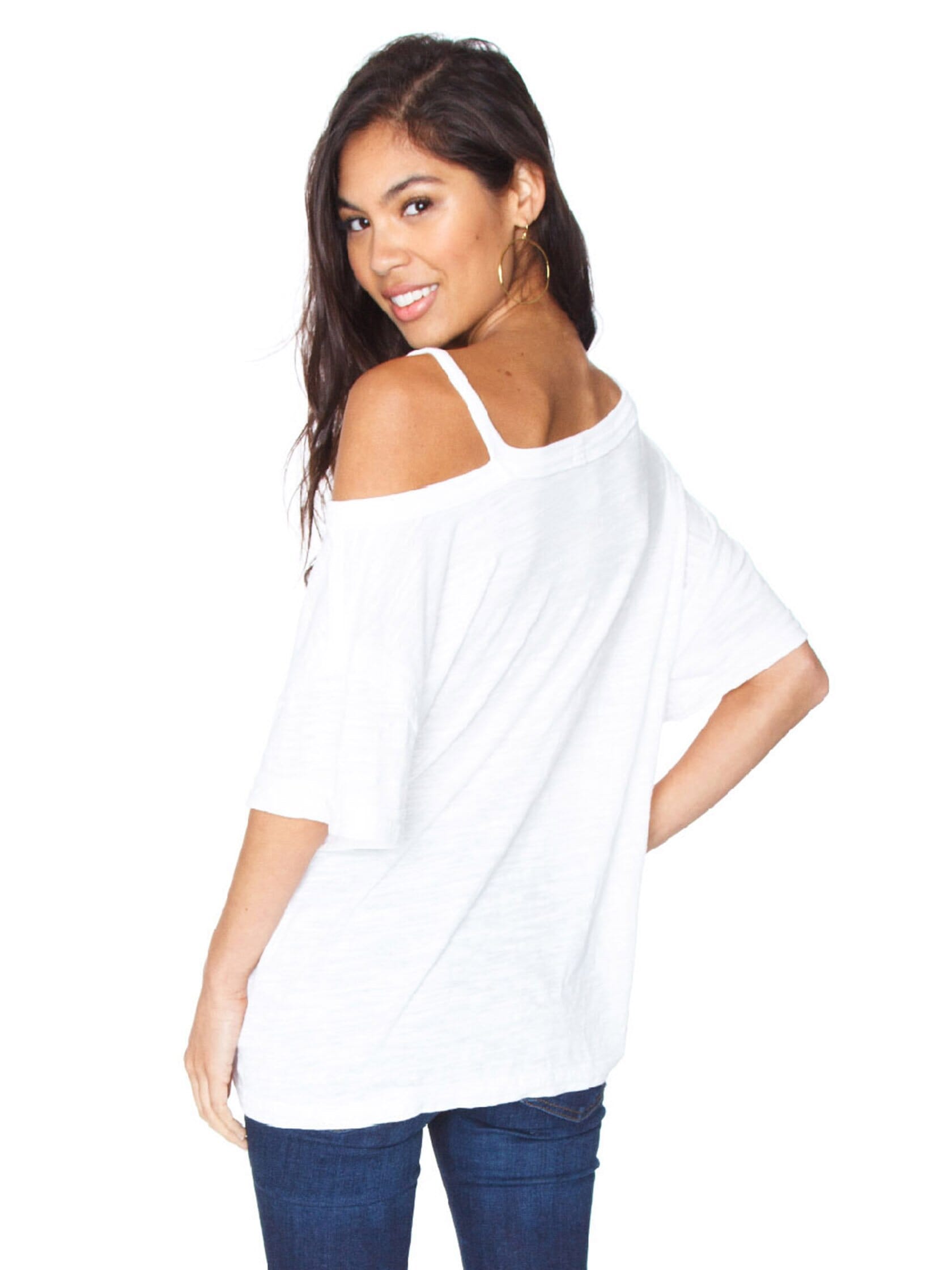 Free People Alex Tee in White
