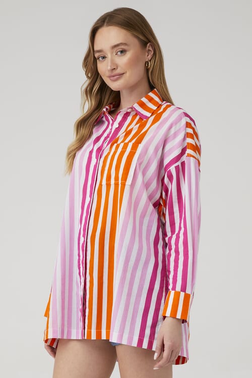 BEACH RIOT | Alexa Top in Sunset Stripes| FashionPass