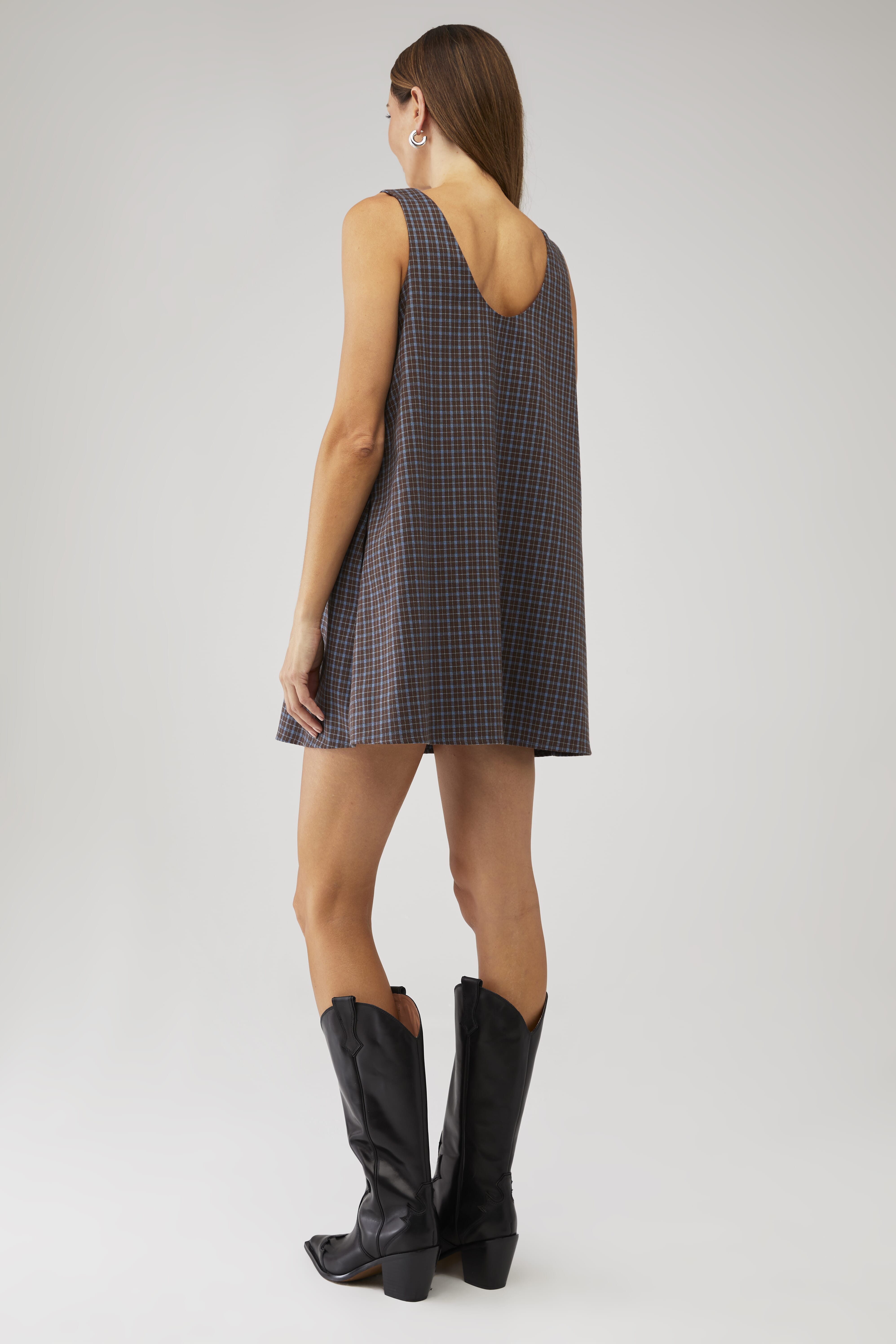 Line & Dot | Alfie Mini Dress in Plaid| FashionPass Line & Dot | Alfie Mini Dress in Plaid| FashionPass
