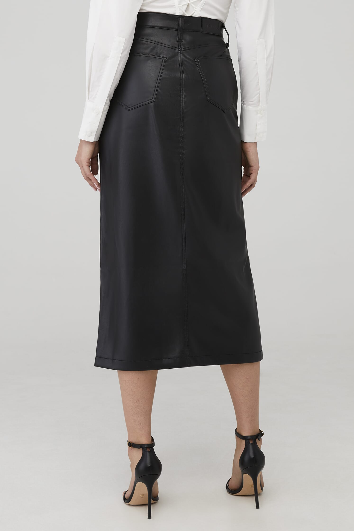 PISTOLA Alice Utility Midi Skirt in Slate Black| FashionPass
