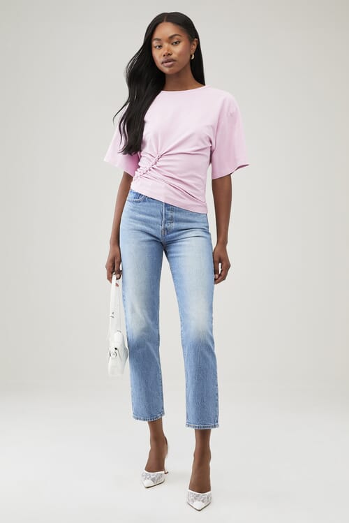 IRO | Alizee Top in Snow Pink| FashionPass