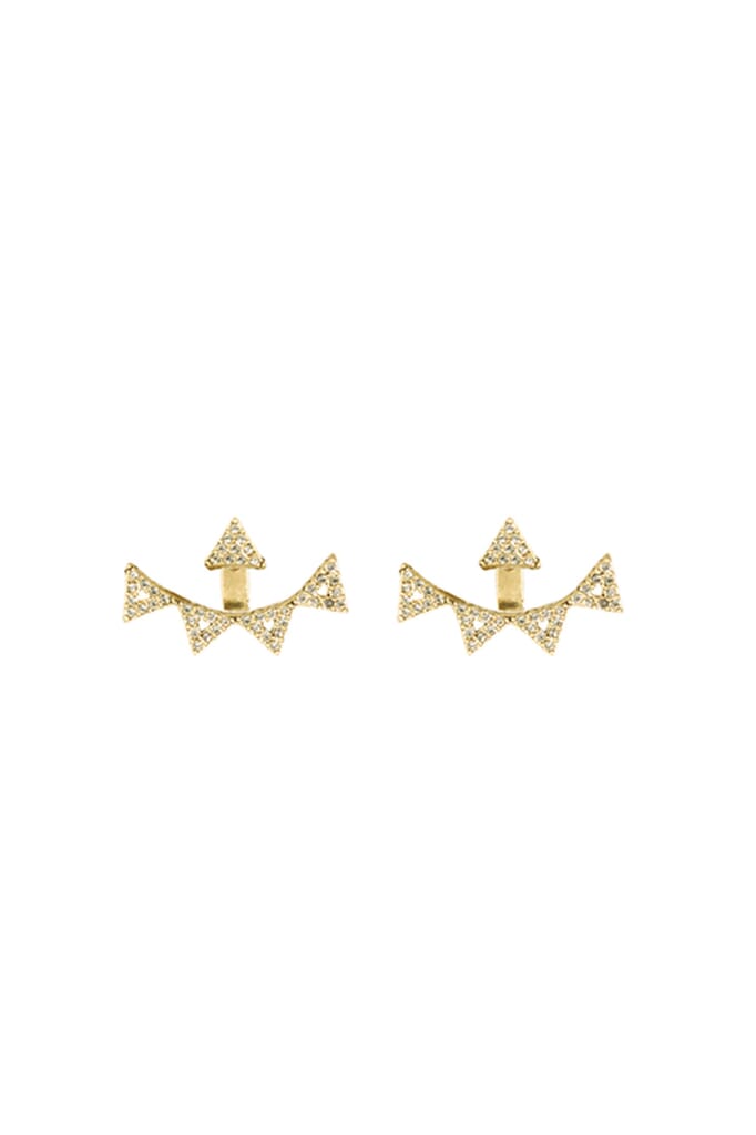 House of Harlow 1960 Alps Pave Ear Jacket in Gold