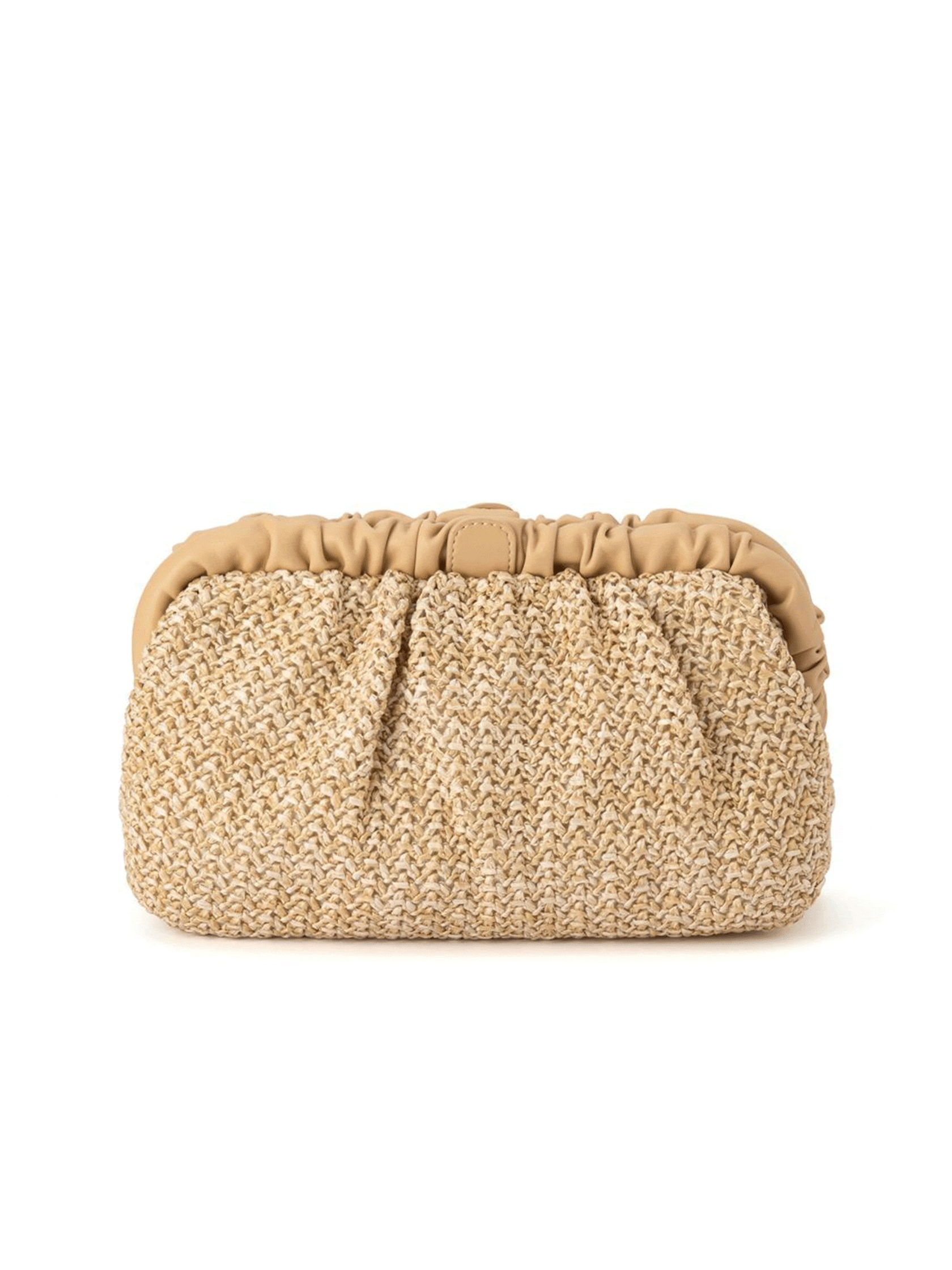 Fringe Woven Straw Clutch Bag Flap Magnet Versatile Handbag - Temu