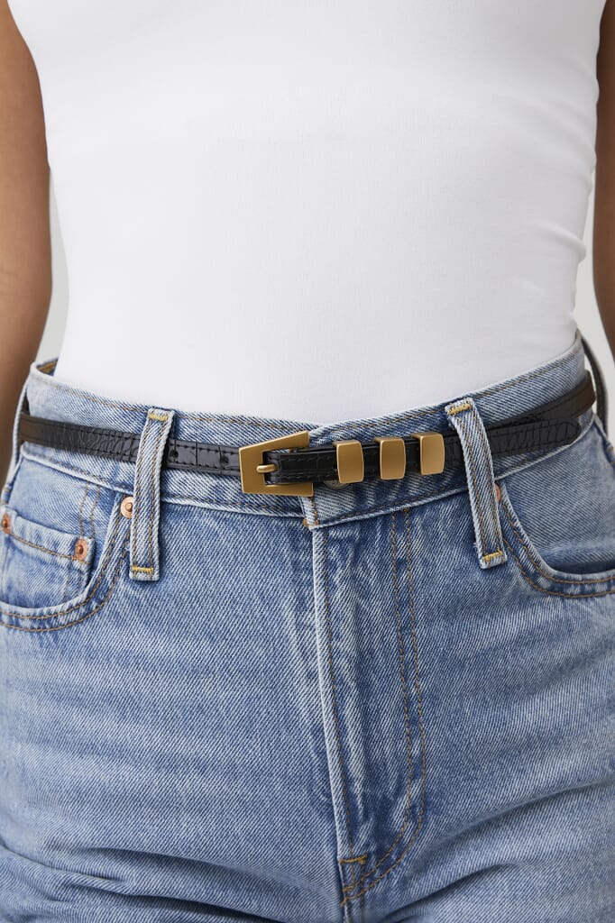 B-Low the Belt | Amara Belt in Black & Gold| FashionPass