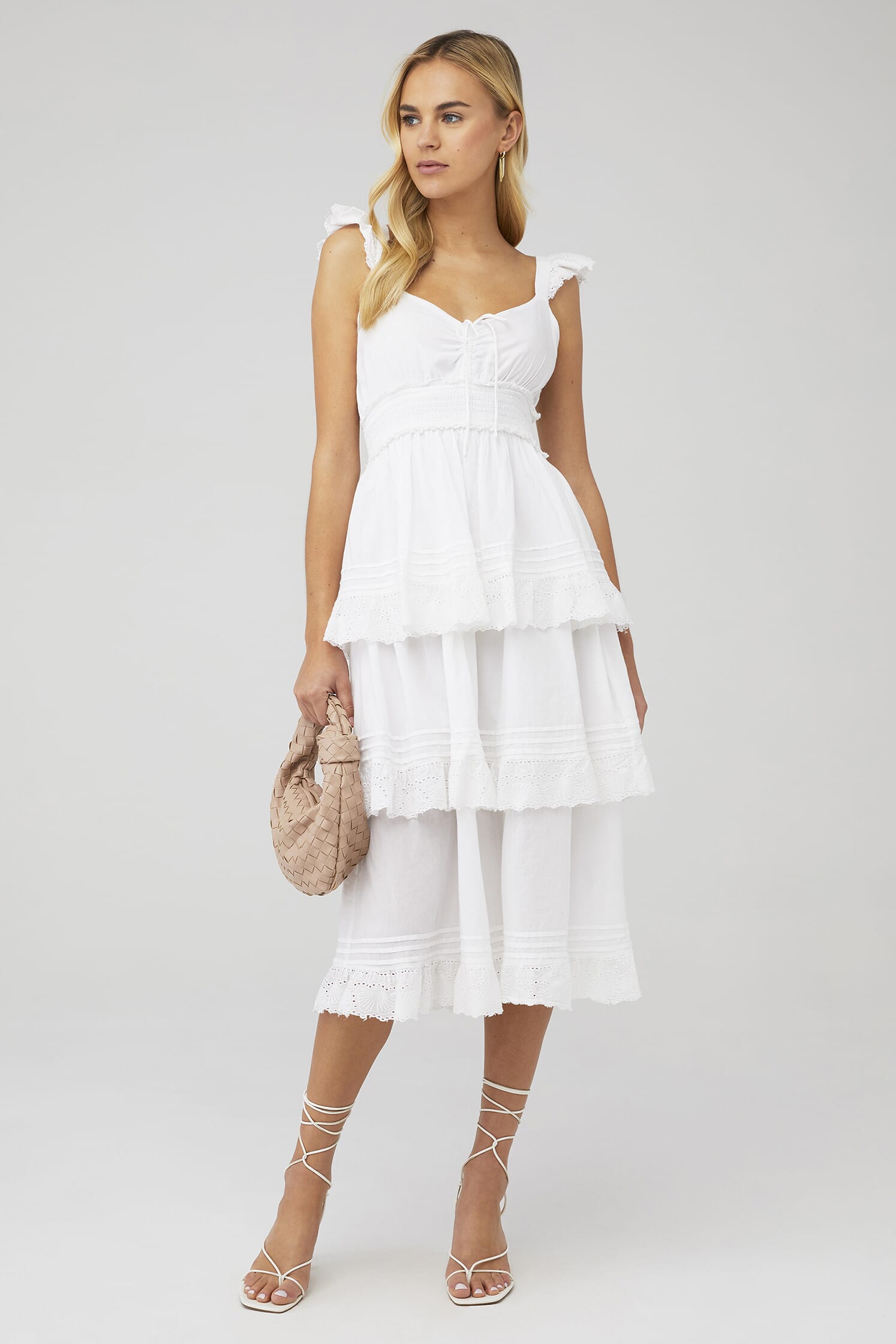 Cleobella | Amora Midi Dress in Coconut| FashionPass