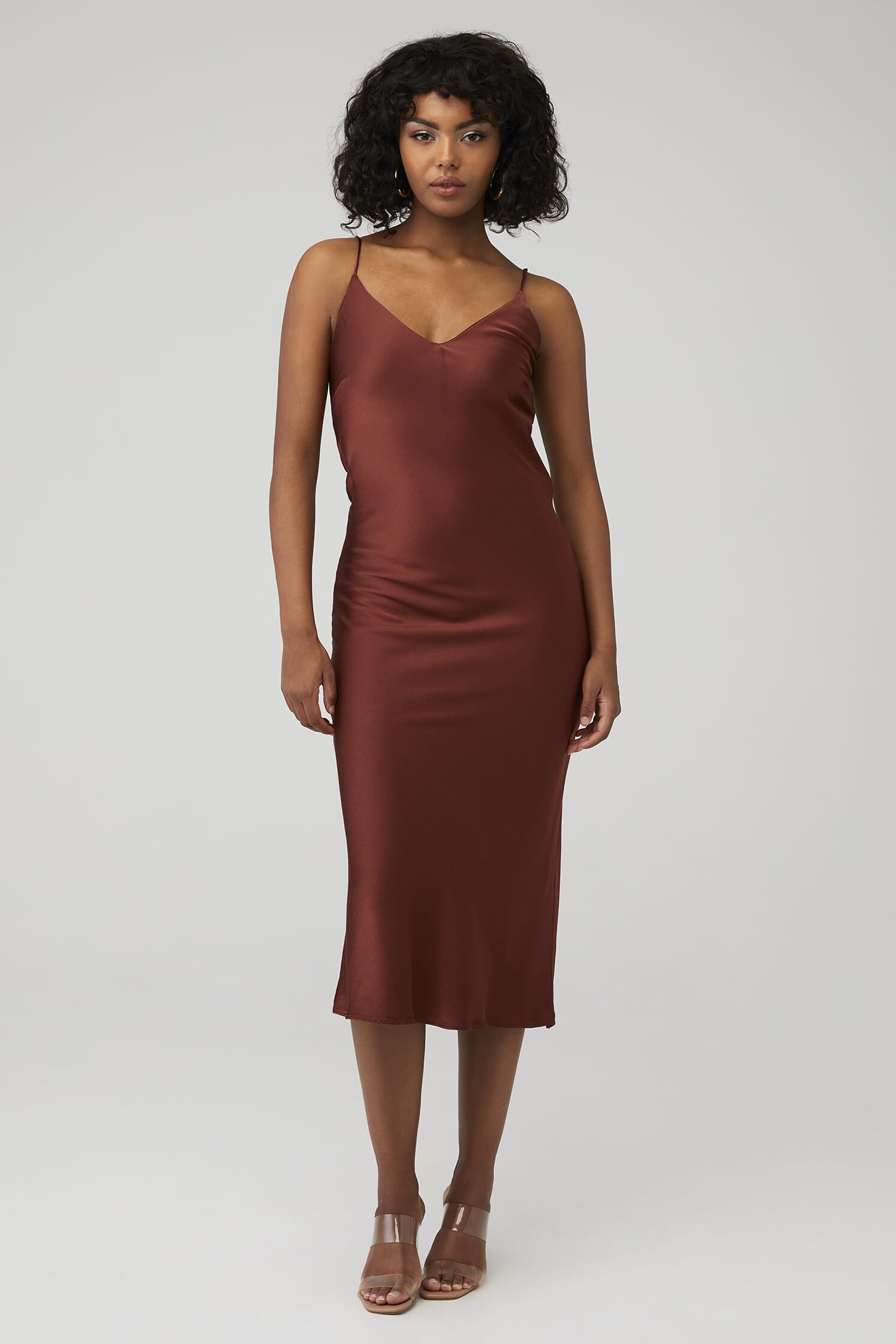 Bardot | Anja Slip Dress in Chocolate| FashionPass
