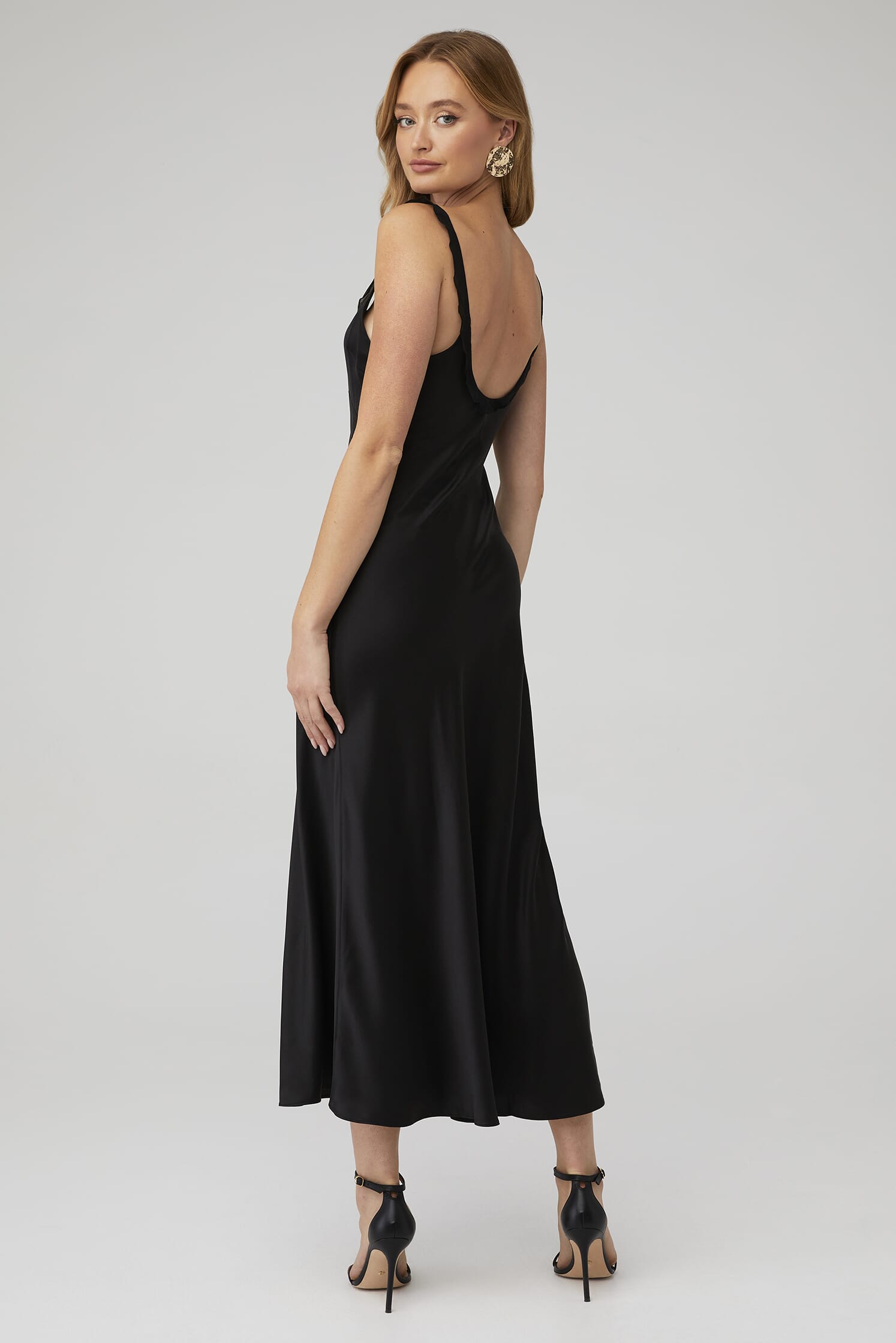 knee length dresses for ladies NARA ASYM MIDI DRESS main image 1