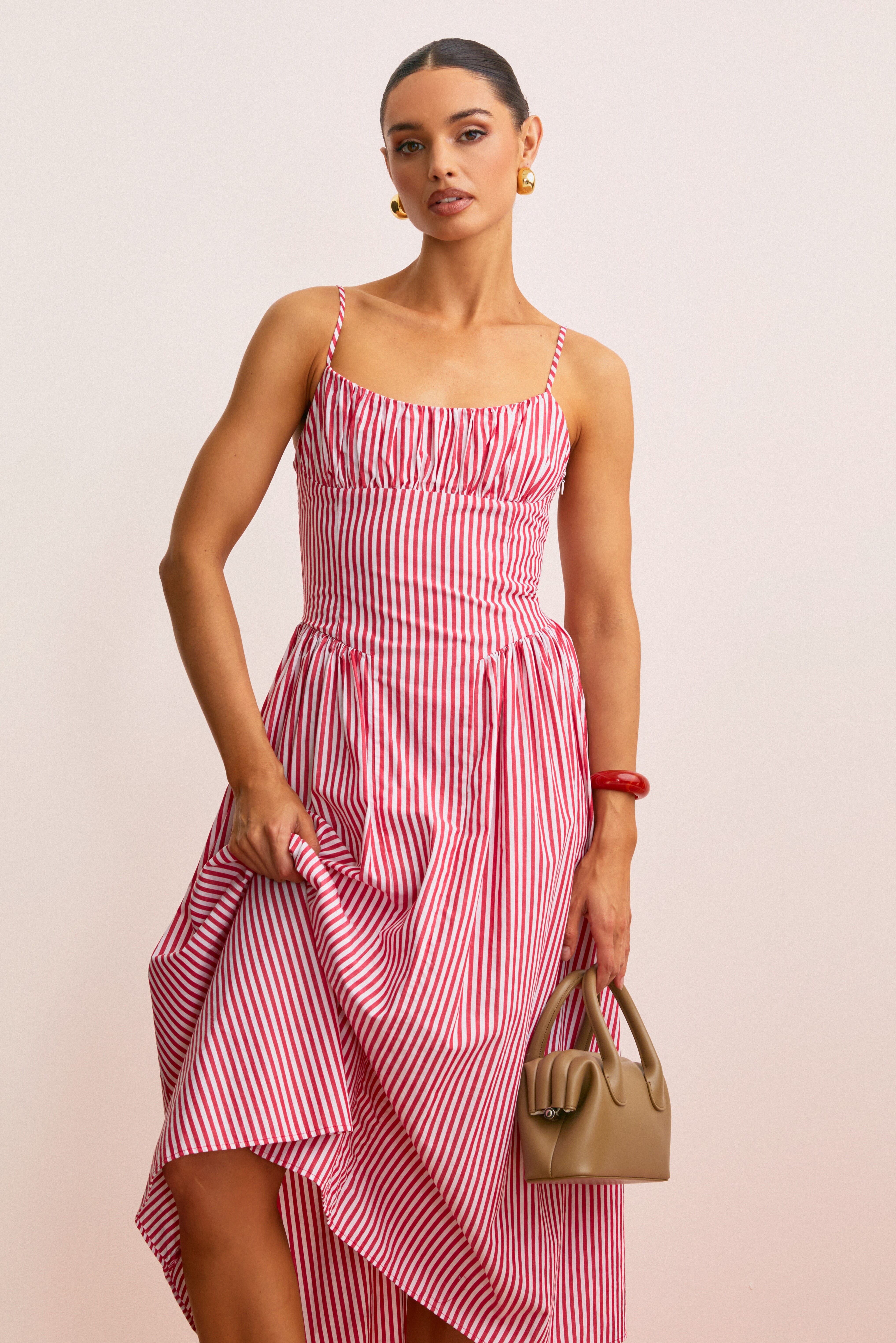 vinya poplin drop waist dress astr the label Vinya Poplin Drop Waist Dress main image 1