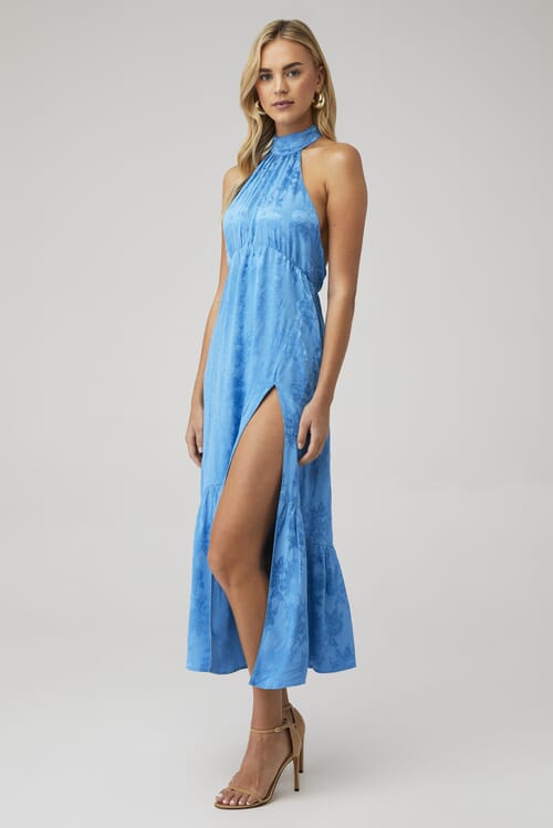 Saylor | Audie Dress in Cerulean| FashionPass