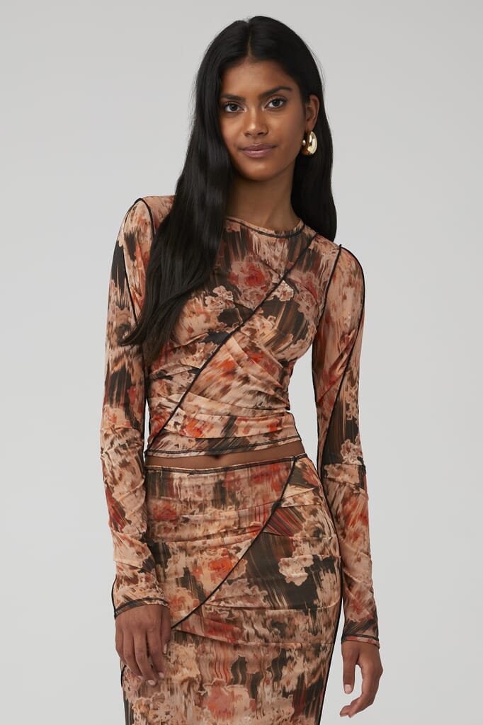 bec and bridge brown floral dress Bec and Bridge main image 1