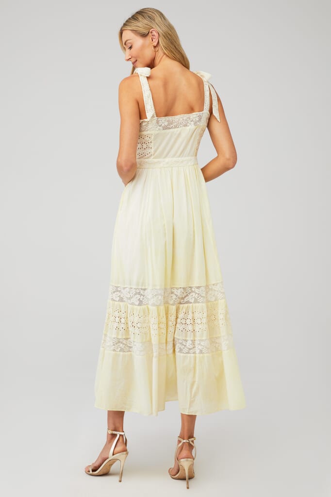 LoveShackFancy | Ayala Dress in Gilded Yellow| FashionPass